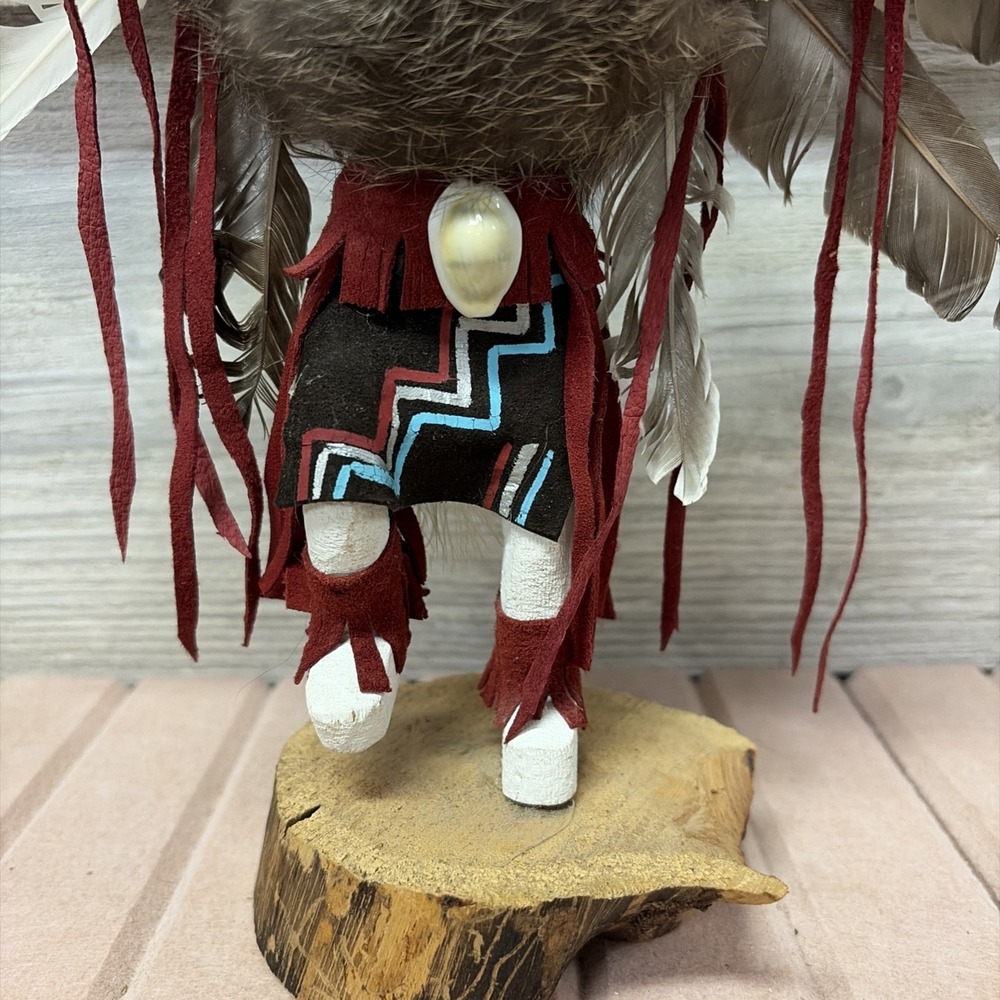 Vintage Kachina "Eagle Dancer" Doll Native American Signed (C8) - Picture 4 of 10